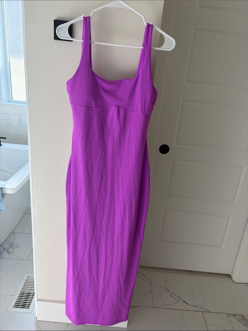 Fabletics Sleeveless Maxi Dress in Vibrant Magenta
